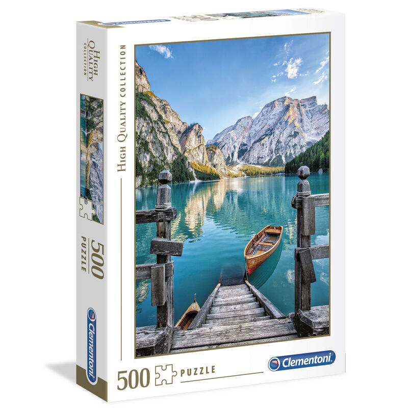 Braies Lake Pussel 500 Bitar - Naturskönt Landskap