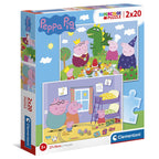 Peppa Pig Pussel 2x20 Bitars Set