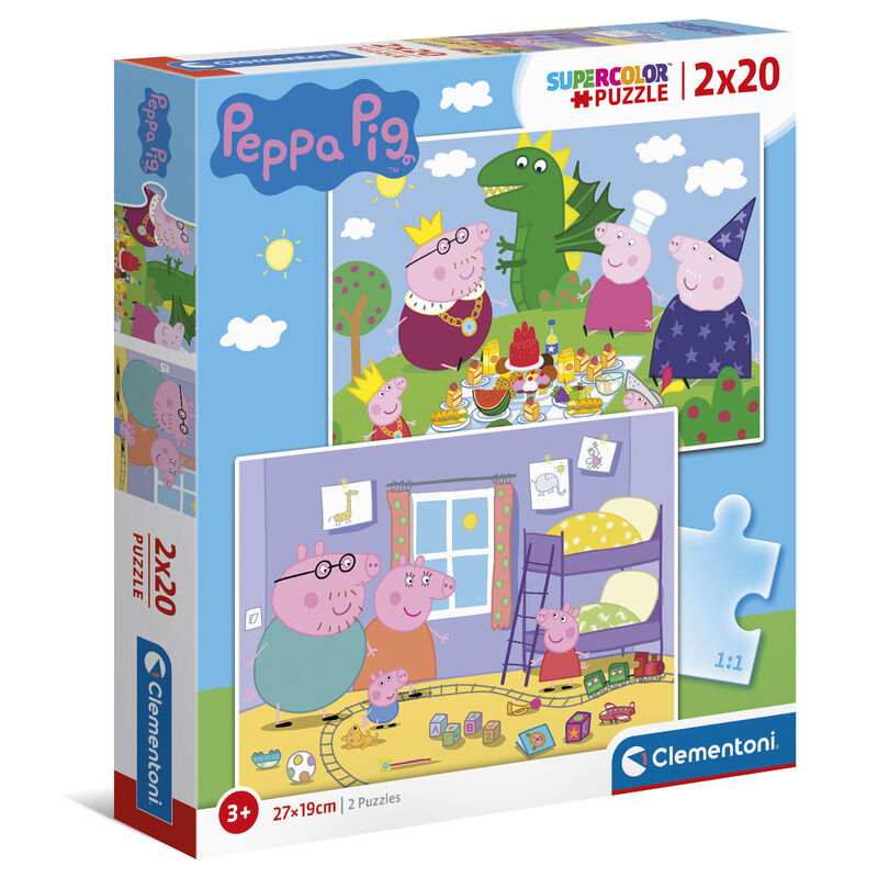 Peppa Pig Pussel 2x20 Bitars Set