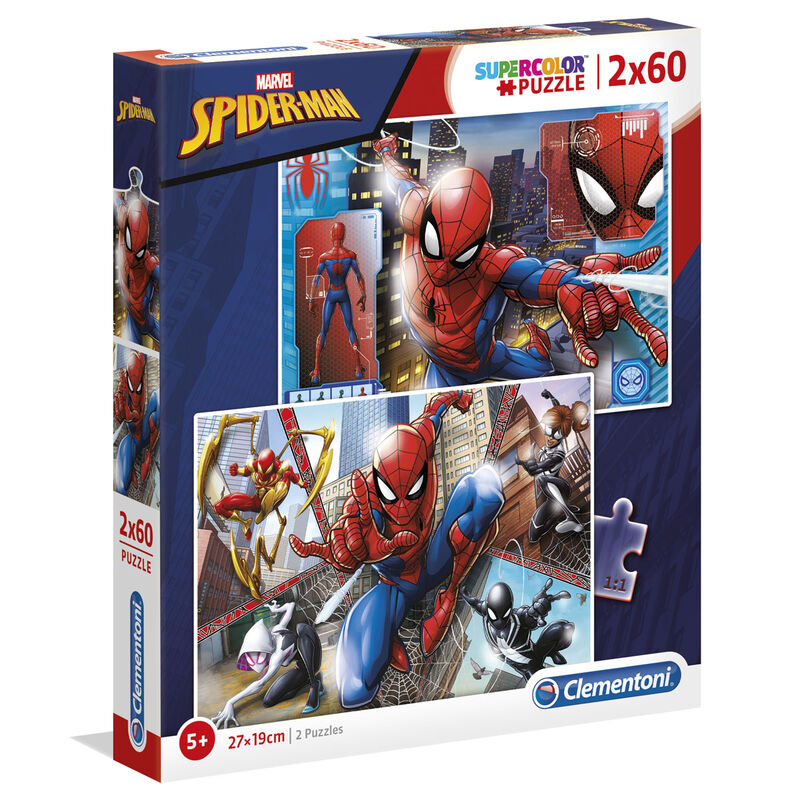 Marvel Spiderman Pussel 2x60 Bitar