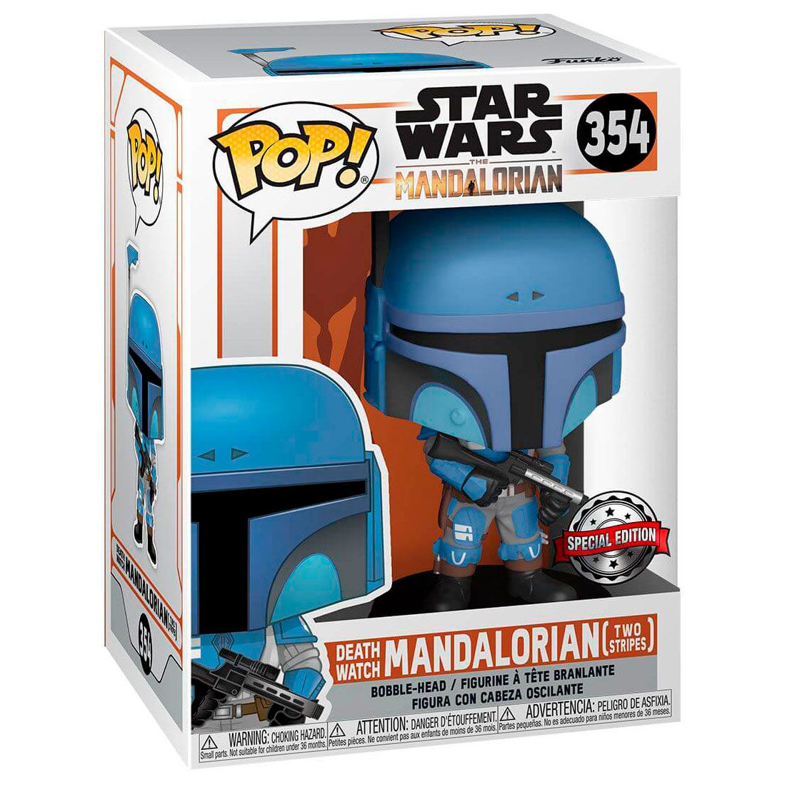 POP Figur Star Wars Mandalorian Death Watch Mandalorian Two Stripes Exclusive