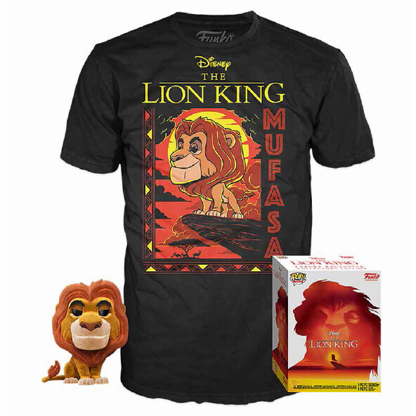 Disney The Lion King Mufasa Set: T-shirt & Exclusive POP Figur