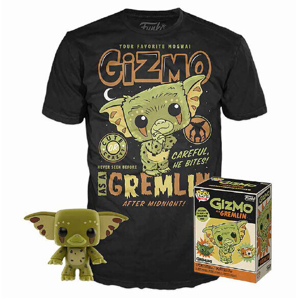 Set POP Figur & T-shirt Gremlins Gizmo Exklusiv Storlek XL