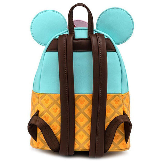Loungefly Disney Mickey Minnie Glassyrutiga Ryggsäck