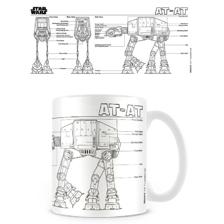 Star Wars AT-AT Skissmugg med 315 ml kapacitet