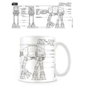 Star Wars AT-AT Skissmugg med 315 ml kapacitet