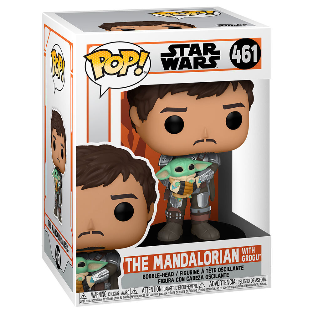 Funko POP Figur Star Wars Mandalorian Mando Hållande Barnet