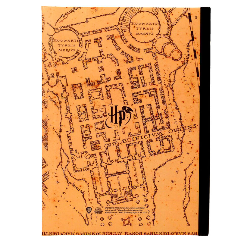 Harry Potter Marauders Map Anteckningsblock med Ljus
