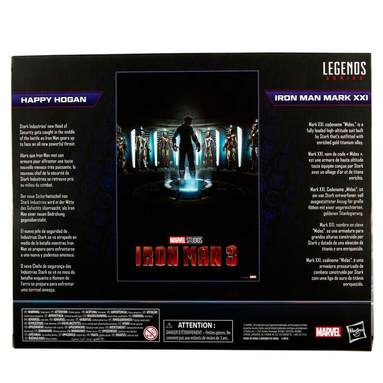 Marvel The Infinity Saga Iron Man 3 Happy Hogan och Iron Man Mark XXI Set