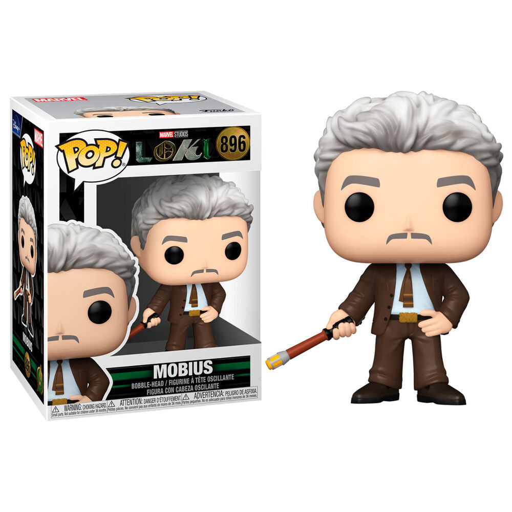 Funko POP Marvel Loki Mobius Vinyl Figur - 9 cm
