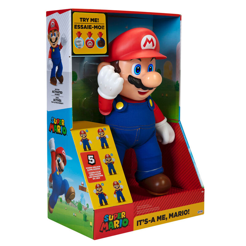 Nintendo Super Mario - Mario It's A Me Interaktiv Figur 36cm