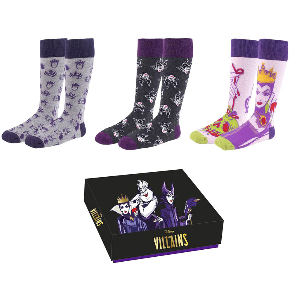 Disney Villains Strumpor Pack - 3 Par