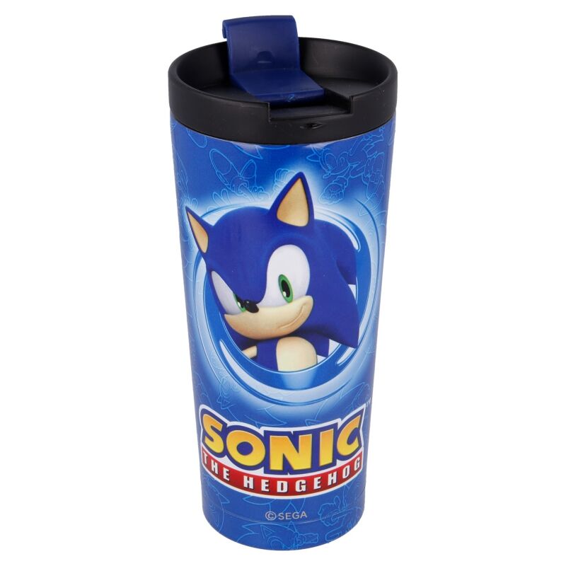Sonic The Hedgehog rostfritt stål kaffemugg 425ml