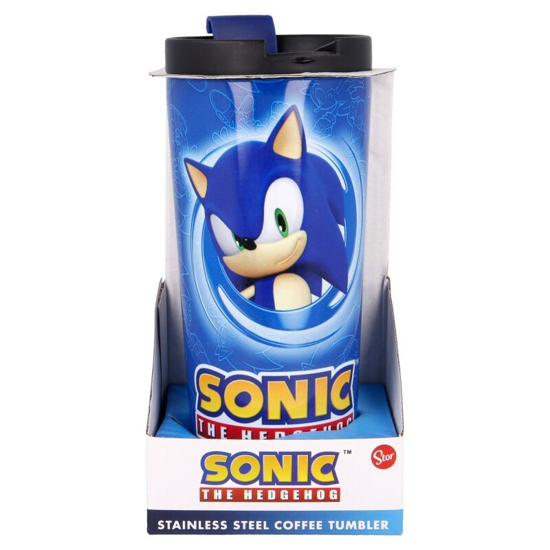 Sonic The Hedgehog rostfritt stål kaffemugg 425ml