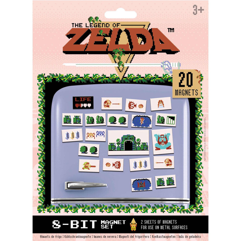 Legend of Zelda Magnet Set 20 - Magnifika Magneter Från Det Klassiska Speluniversumet