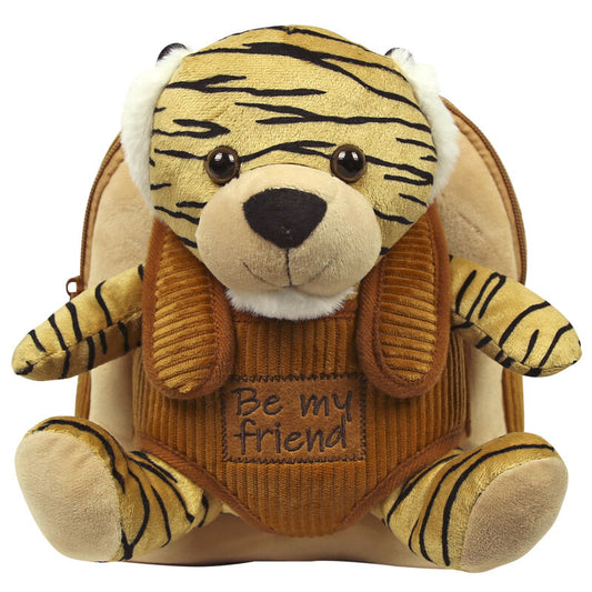 Tiger Joe Ryggsäck med Plyschleksak 26cm