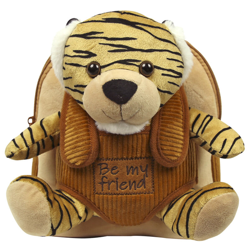 Tiger Joe Ryggsäck med Plyschleksak 26cm