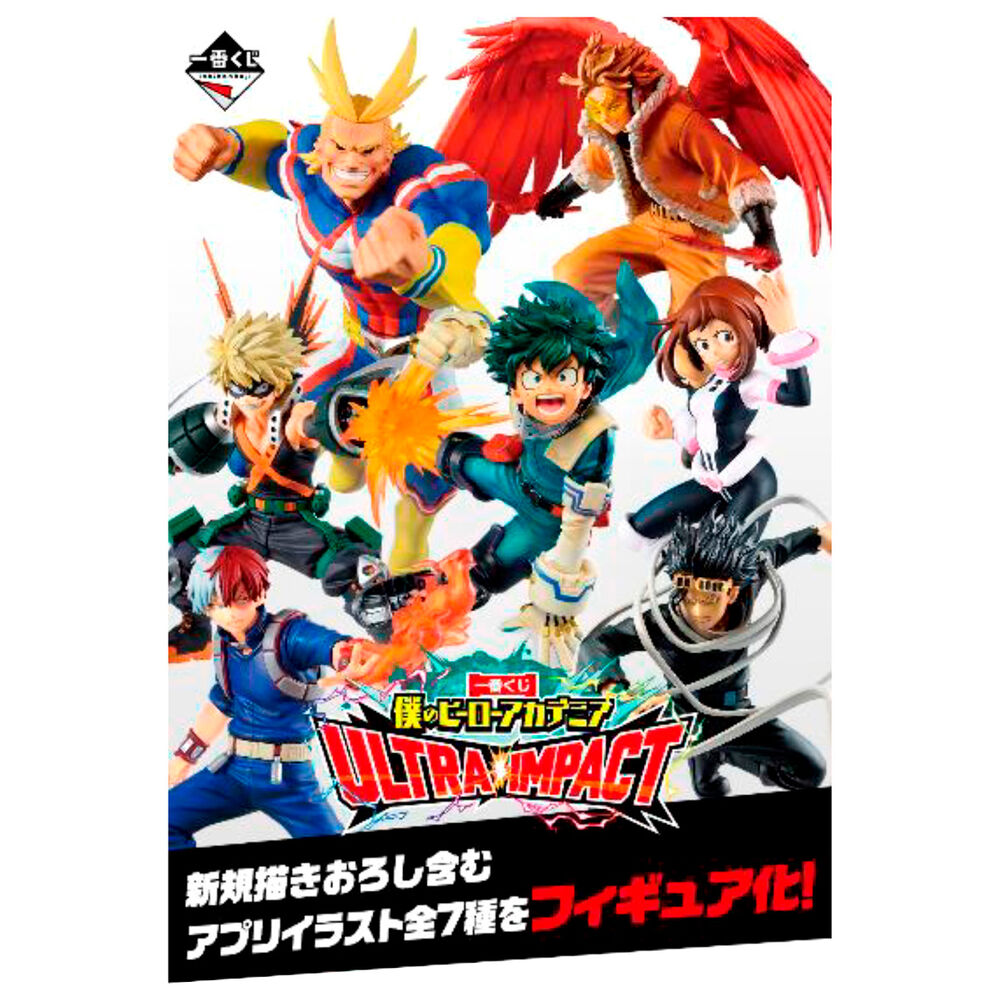 Japanese lottery with My Hero Academia products. It contains 80 products and the corresponding 80 surprise tickets to exchange them for the prizes obtained. In addition