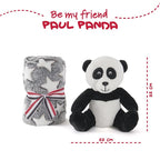 Panda Bear Mjukfilt med Gosedjur 22cm