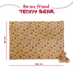 Teddy Bear Mjukfilt + Gosedjur 22cm