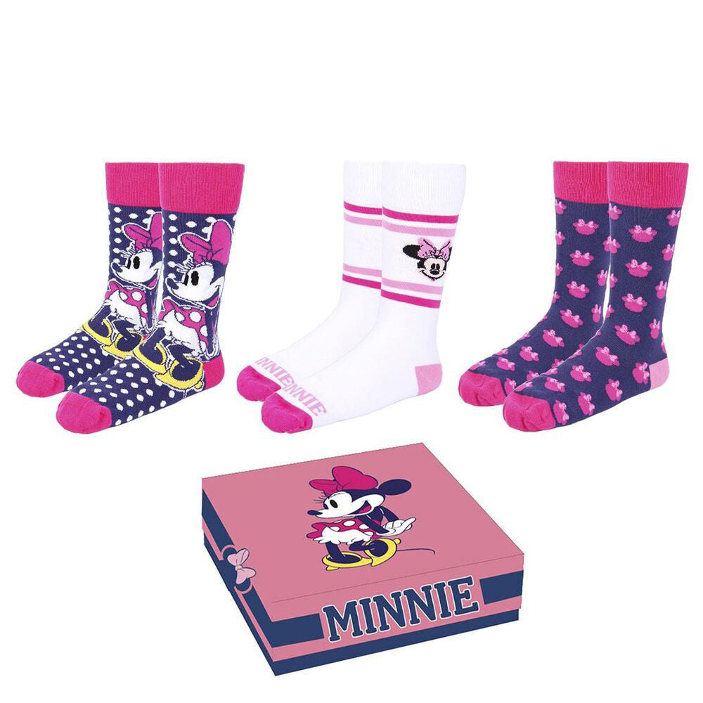 Disney Minnie Sockpaket - 3 Par Strumpor