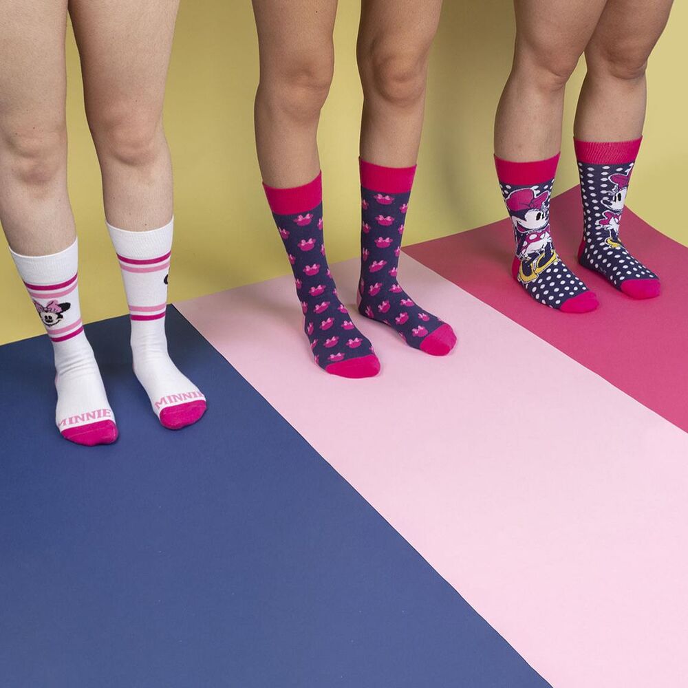 Disney Minnie Sockpaket - 3 Par Strumpor