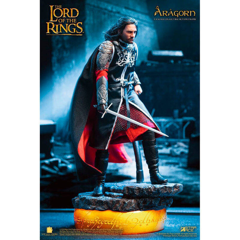 The Lord of the Rings Aragorn Deluxe Version Real Master Figur 23cm