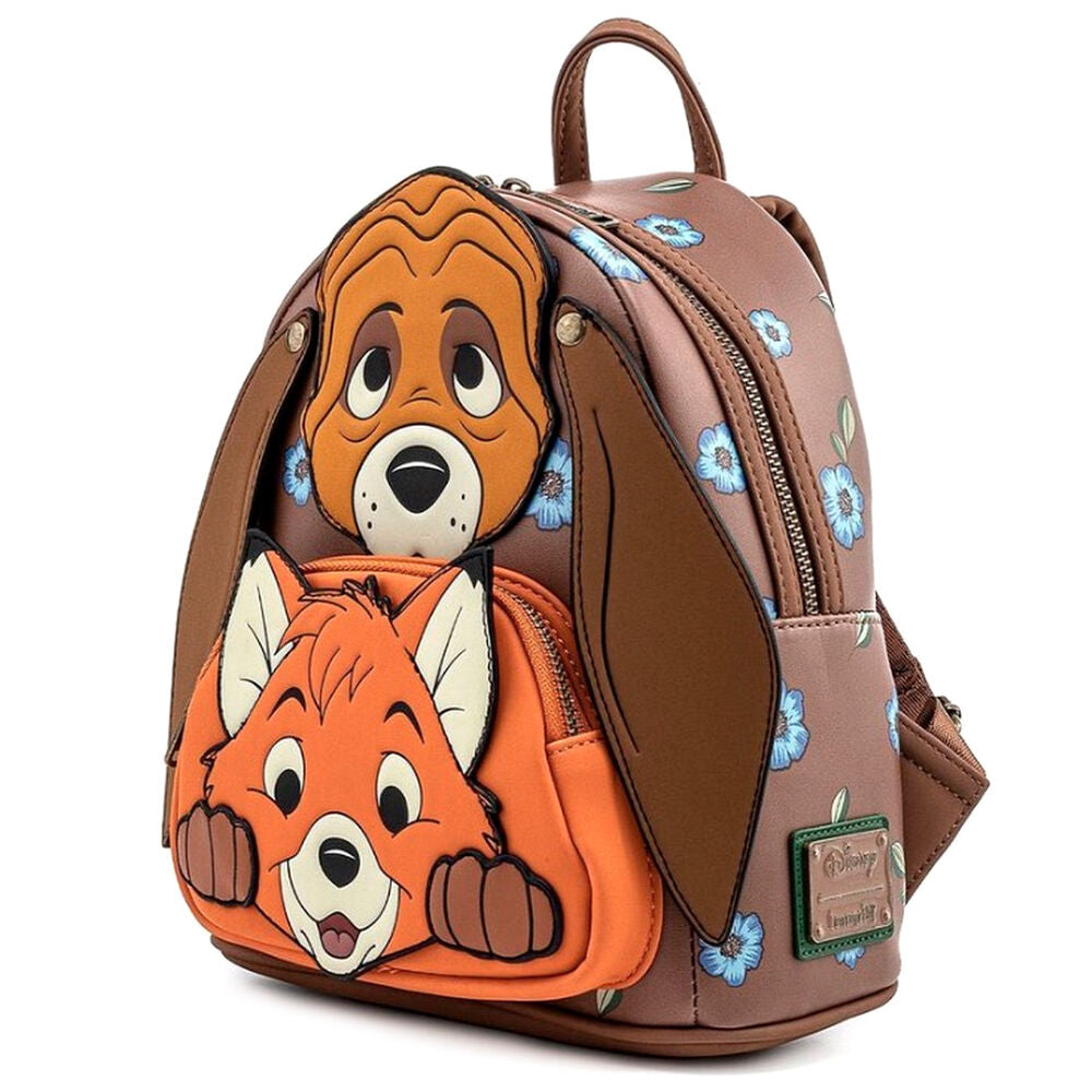 Loungefly Disney Fox and Hound Copper Todd Rygsäck 26cm