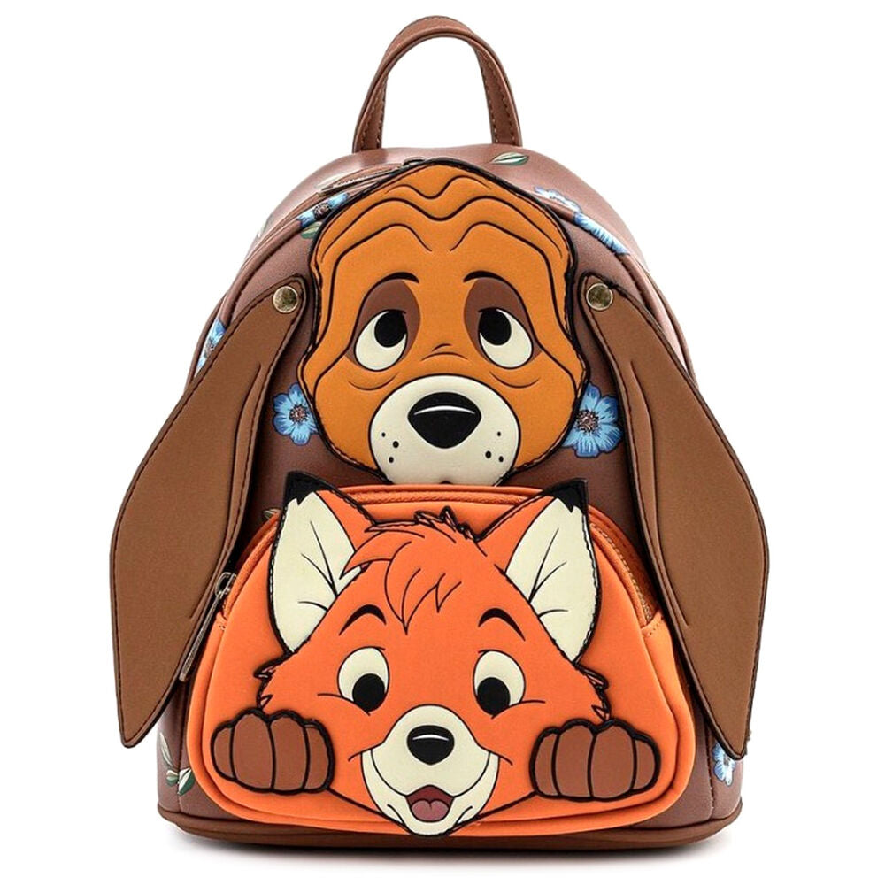 Loungefly Disney Fox and Hound Copper Todd Ryggsäck 26cm