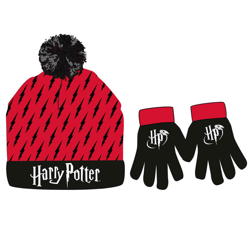 Harry Potter Hatt och Vantar Set