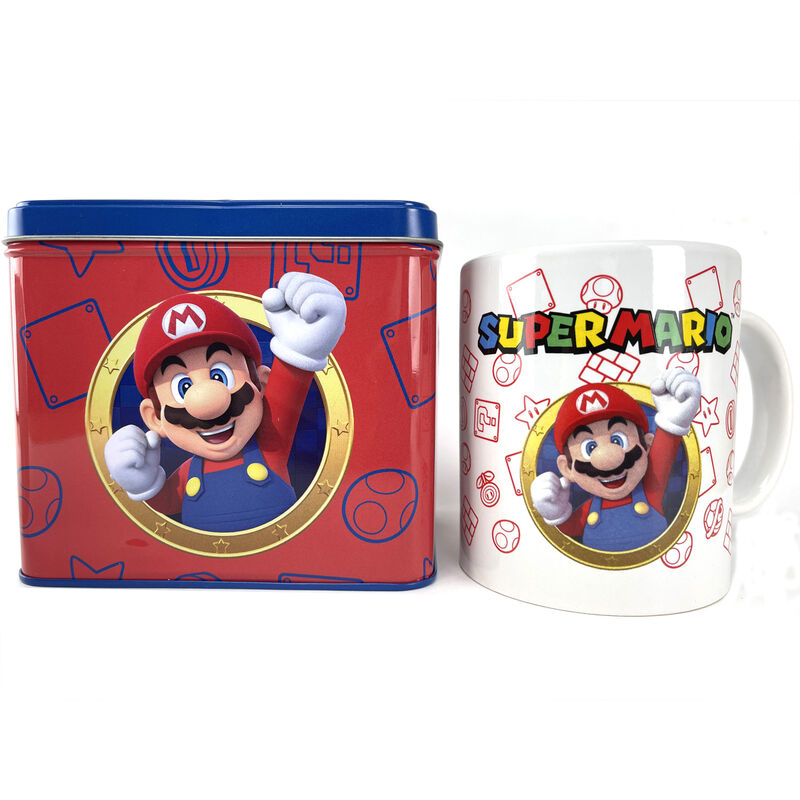 Nintendo Super Mario Bros Mario Mug och Pengarbox Set