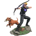 Marvel Gallery Comic Hawkeye & Dog Diorama Staty 23 cm