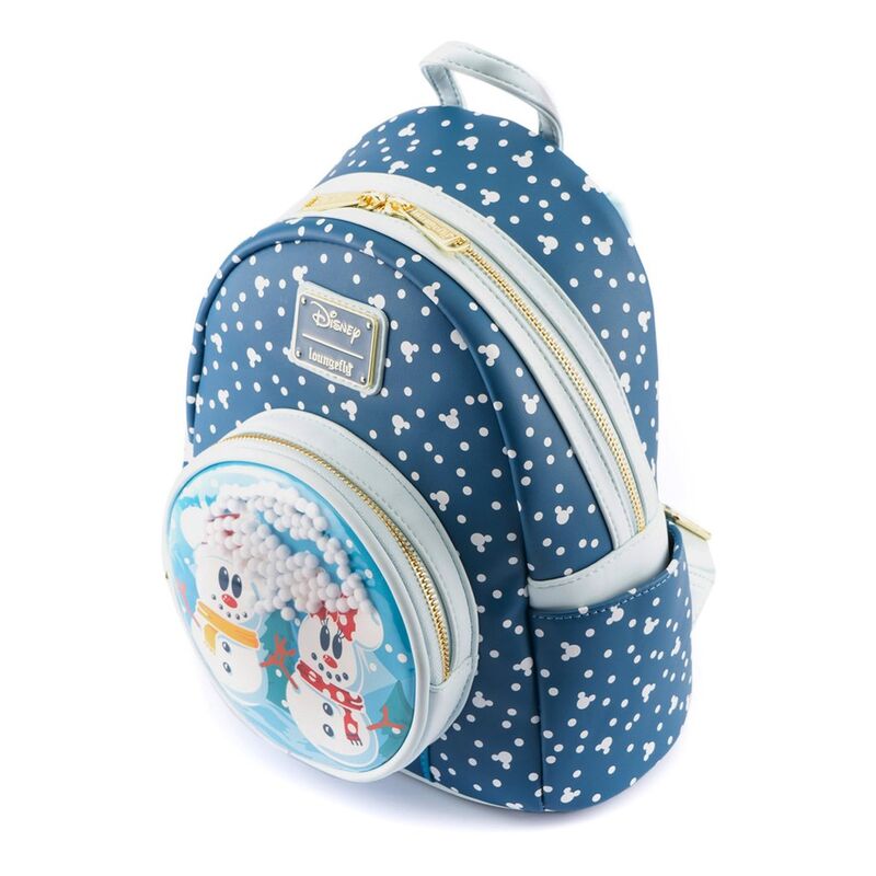 Loungefly Disney Snöman Mickey och Minnie Rygga 26cm