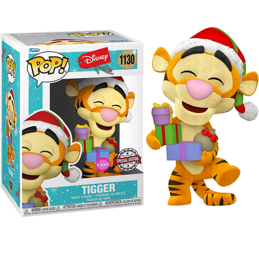 POP Figur Disney Holiday Tigger Flocked Exclusive