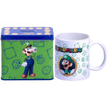 Nintendo Super Mario Bros Luigi Mug + Pengarbox Set