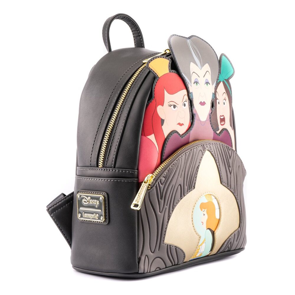 Loungefly Disney Cinderella Ondskefulla Styvmor och Styvsystrar Ryggsäck 26cm