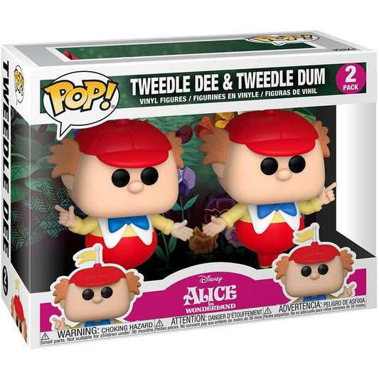 POP Pack 2 Figurer Disney Alice i Underlandet 70:e Tweedle Dee och Dum
