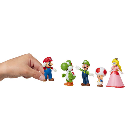 Nintendo Super Mario Figurset - 5 Figurer 6cm