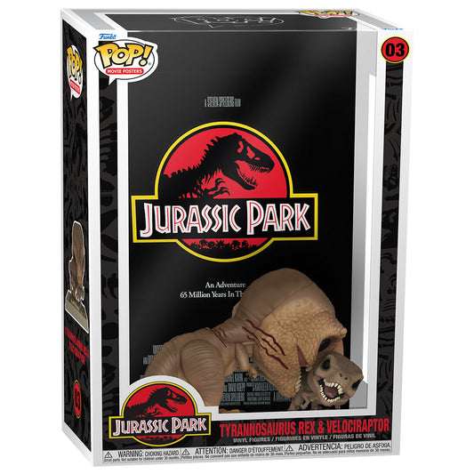 POP Figur Jurassic Park Tyrannosaurus Rex och Velociraptor