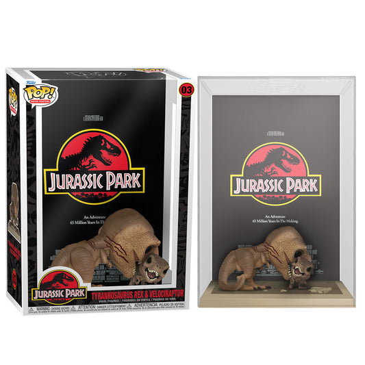 POP Figur Jurassic Park Tyrannosaurus Rex och Velociraptor