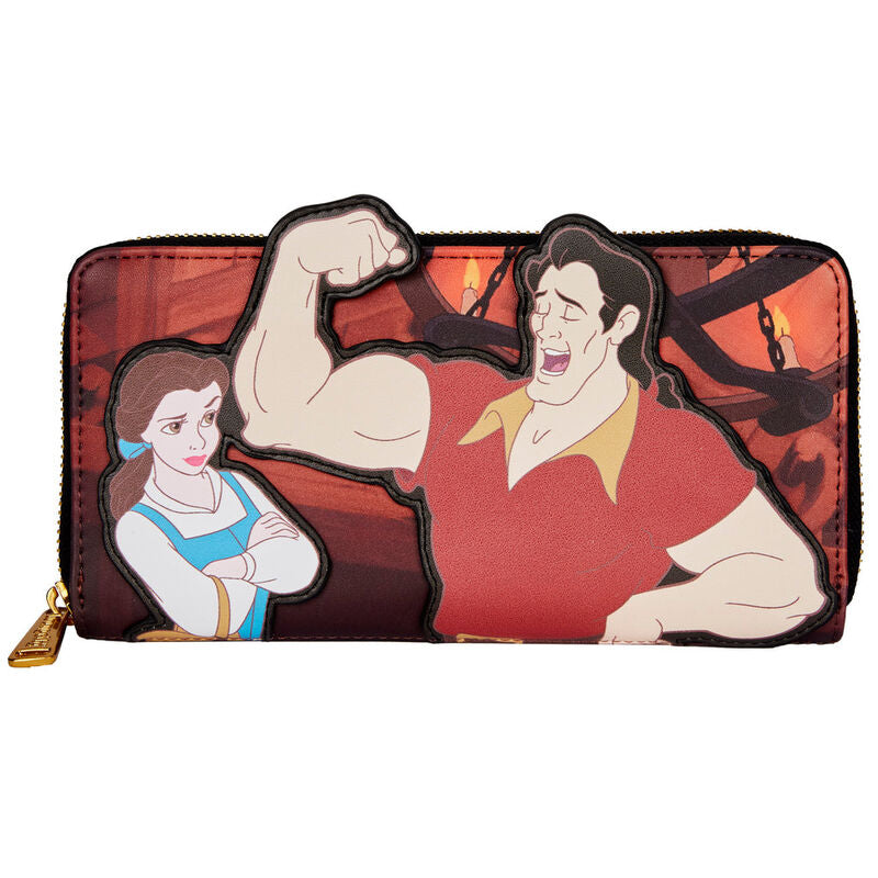 Loungefly Disney Beauty and the Beast Villains Gaston Scene Plånbok