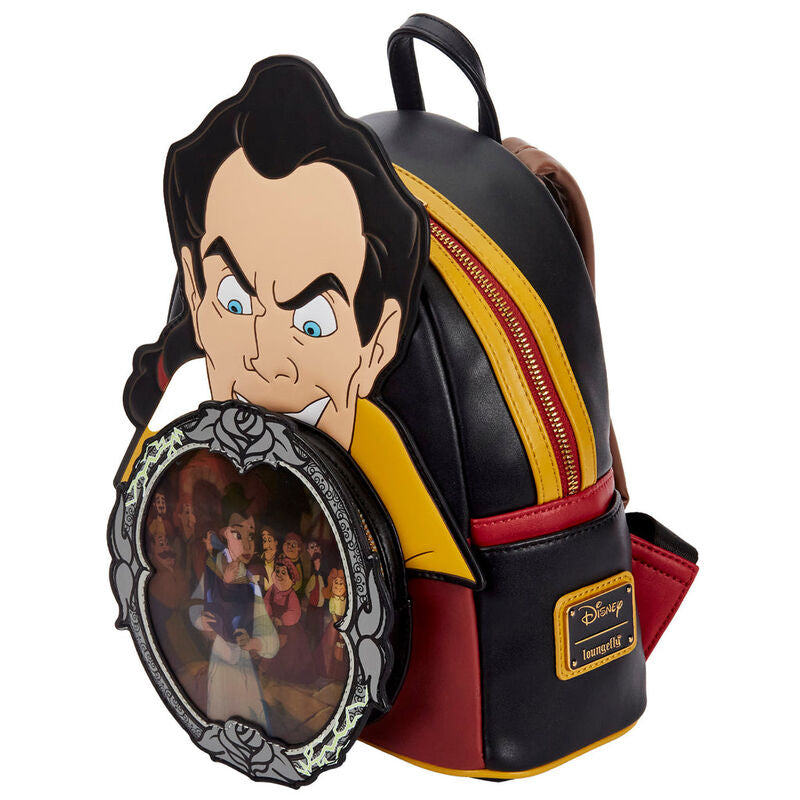 Loungefly Disney Skönheten och Odjuret Gaston Scen Ryggsäck 26cm