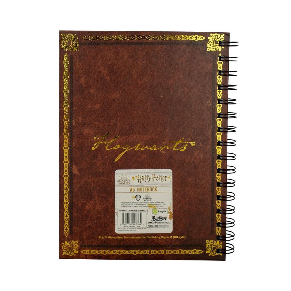 Harry Potter Hogwarts A5 Spiral Bound Notebook