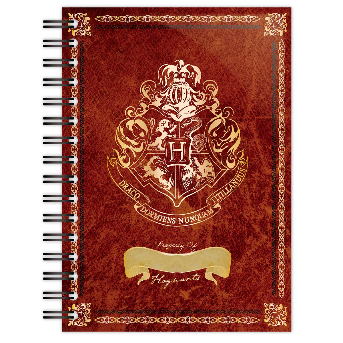 Harry Potter Hogwarts A5 Spiral Bound Notebook