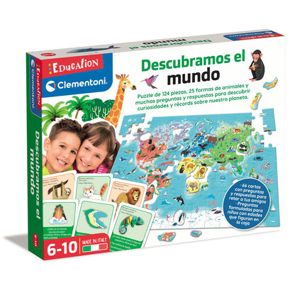 Age: 6-10 years old. A puzzle and many game activities to discover the animals of the world