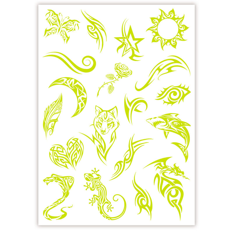 Crazy Chic Glow in the Dark Tattoos