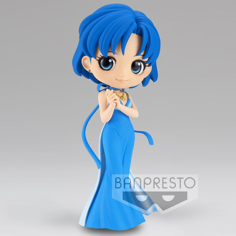 Sailor Moon Eternal filmen Pretty Guardian Princess Mercury ver.A Q posket figur 14cm