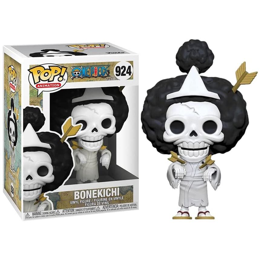 Funko POP Figur One Piece Brook Bonekichi - Samlarfigur i Fönsterbox