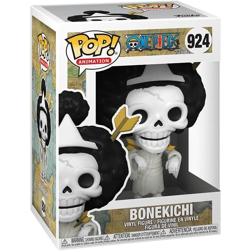 Funko POP Figur One Piece Brook Bonekichi - Samlarfigur i Fönsterbox