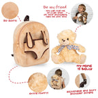 Bear Belly Ryggsäck med Gosedjur 26cm